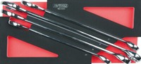 KS Tools SCS Chromeplus RingmaulschlüSsel-Satz, 4-Tlg. In 1/3 Systemeinlage (783