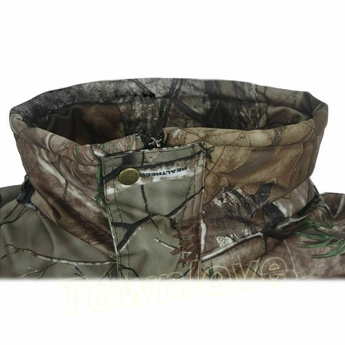 Mens Winter Bionic Camouflage Thicken Hunting Clothes Tactical Waterproof Suits - Picture 11 of 12