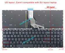 New for HP 17-AK 17-AKxxx 17-AR 17-ARxxx 17-BS,17-BSxxx Keyboard US backlit