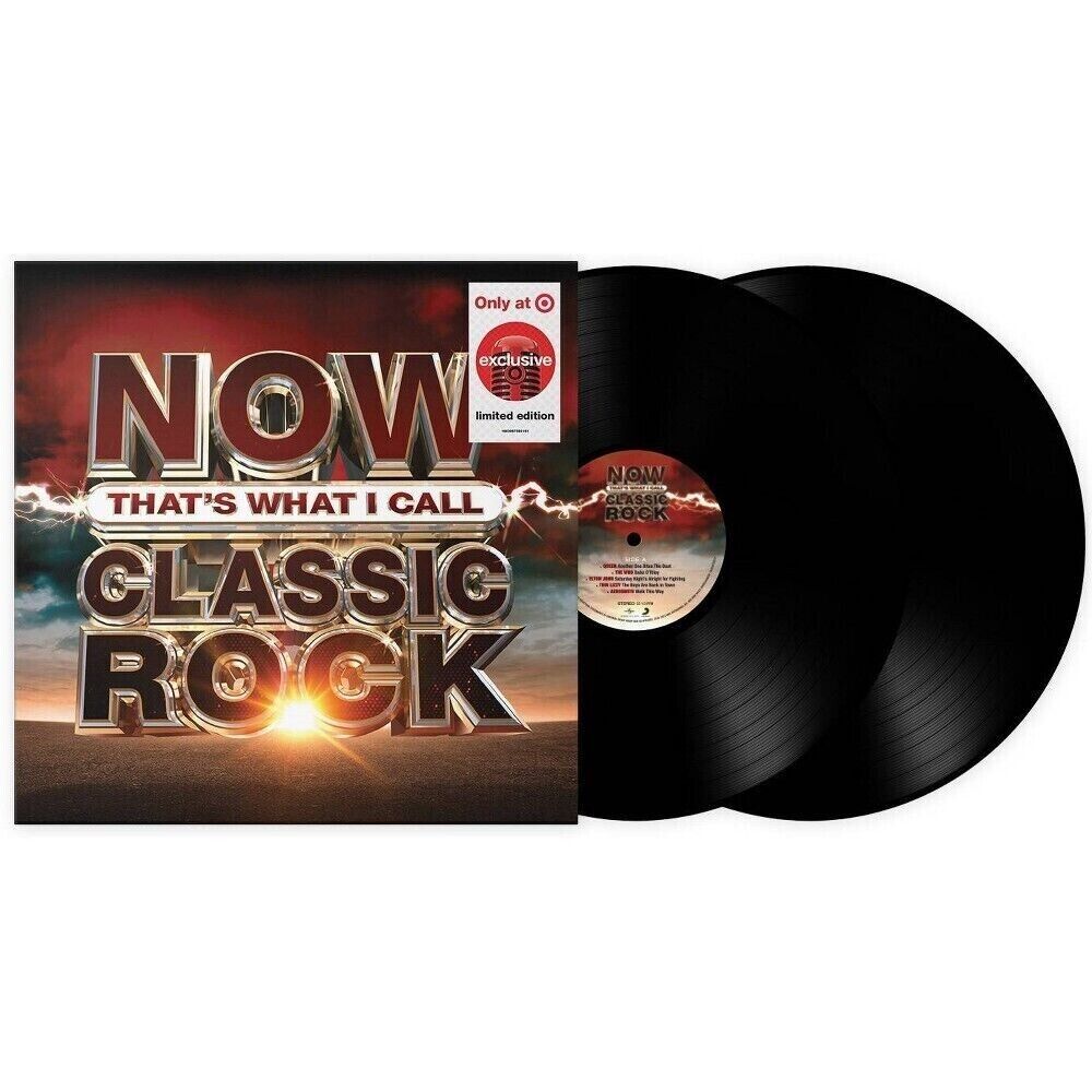 NOW That’s What I Call Classic Rock Limited Edition Vinyl 2 LP Queen Aerosmith +