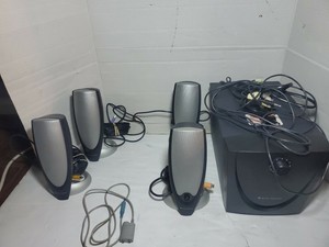 altec lansing multimedia computer speaker system powered subwoofer ada745