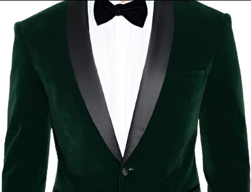 Giacca da uomo verde, giacca da smoking, giacca da matrimonio, abito da sposi, vestibilità casual. - Foto 2 di 4