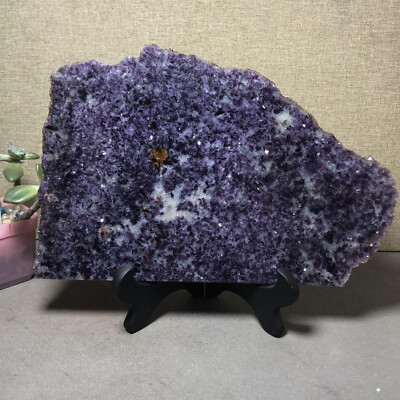 230mm Rare Natural Purple mica Crystal slice rough/polished Specimens 852g g4491