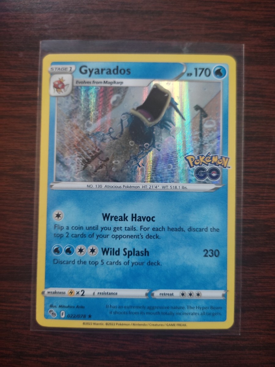 GYRADOS HOLO RARE 022/078 Pokemon TCG Pokemon GO GYRADOS HOLO RARE 022/078 Pokemon TCG Pokemon GO