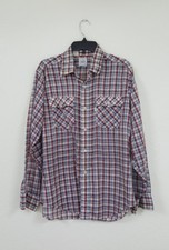 Vintage 80s Rare Levi's Strauss  Co USA Olympic Games Button Up Shirt Sz L