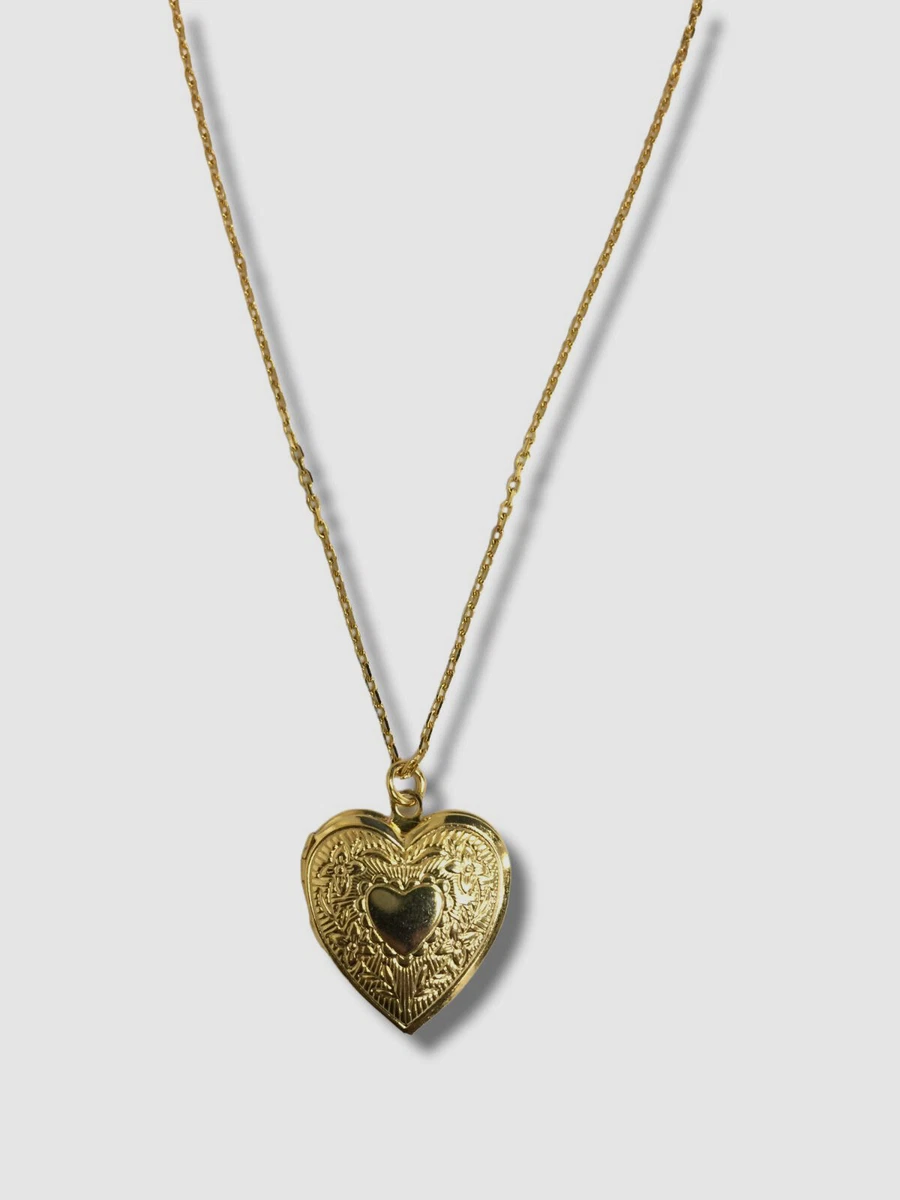 Ben-Amun Heart Locket Necklace Gold