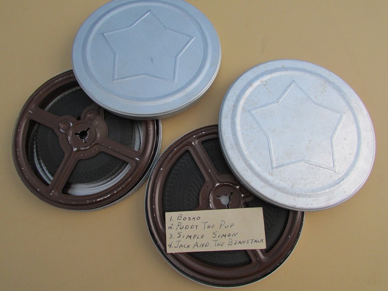 Vintage reel film in canisters, lot of 2 Dupont Kodak Mickey Mouse