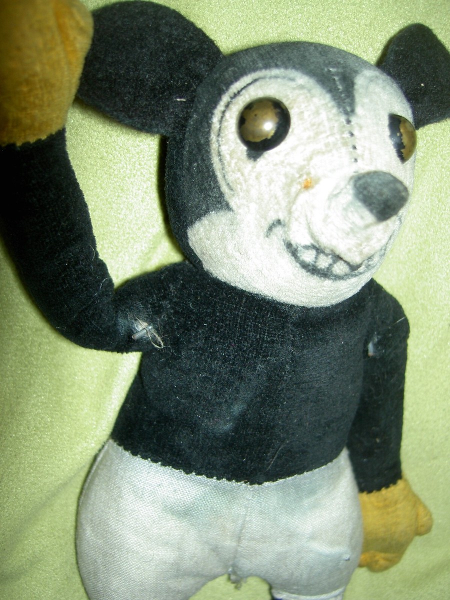 Extremely RARE, Dean's Rag Co. 1930s antique velvet Mickey Mouse