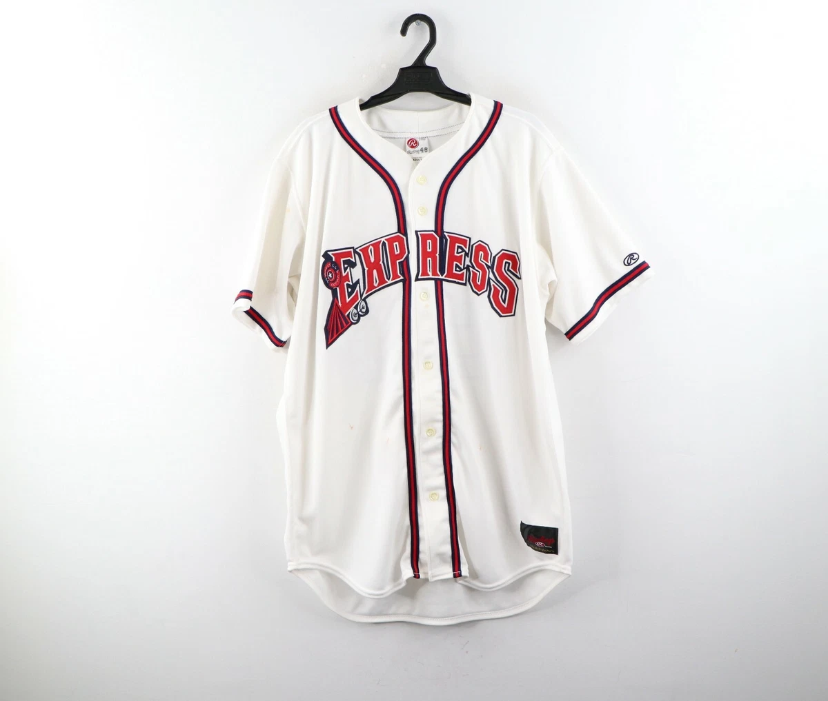 Autographed Round Rock Express Minor League Baseball Jersey Pro Cut White 46