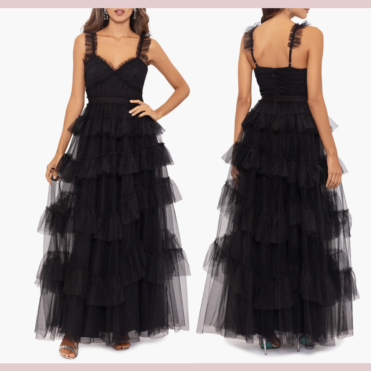 blue dress for baby girl Strapless Black Prom Gown: Betsy & Adam A26845 Black / 0