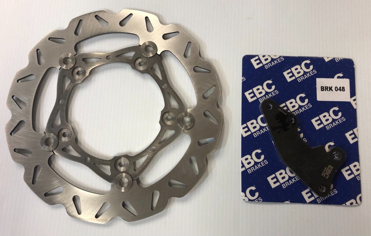 EBC Brakes RSD020 Custom Brake Rotor - Black, Floating Disc Design, 11.5in Diameter, 0.24in Thick, 2.25in Bore