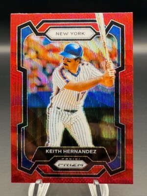 2024 Panini Prizm Baseball - Keith Hernandez Ruby Wave Prizm #197 New York Mets