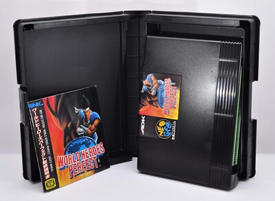 WORLD HEROES PERFECT Moderate Sun Fading on Spine Neo Geo NEOGEO
