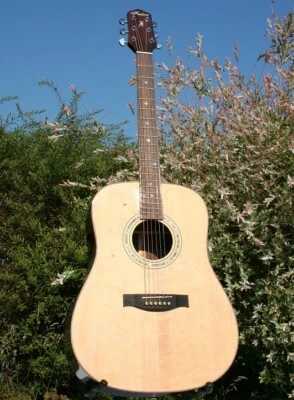 WELLER - SERIE "FUSION" ELEGANTE CHITARRA WESTERN *MASSIVE BEAR CLAW ABETE *CORPO PALISSANDRO *GROVER *PERLA