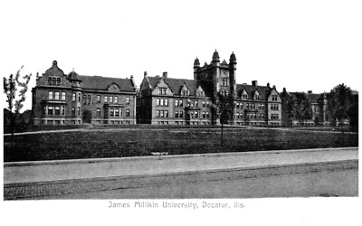 Decatur, Illinois James Milliken University  Panoramic Postcard COPY #85276