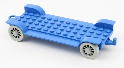 Lego Fabuland Fahrzeug 14x6 blau Chassis Fahrgestell Auto Anhänger fabaa1