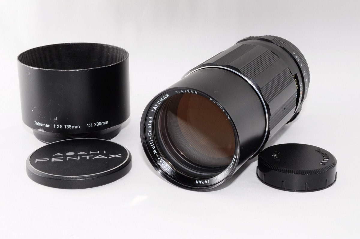 PENTAX - PENTAX SMC Takumar 1:4 200mm M42マウント Near Mint Pentax SMC Takumar 200mm F/4 MF Telephoto Camera