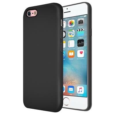 Schutzhülle Für iPhone 6 6S Handy Hülle Slim Case Cover Tasche Schwarz matt
