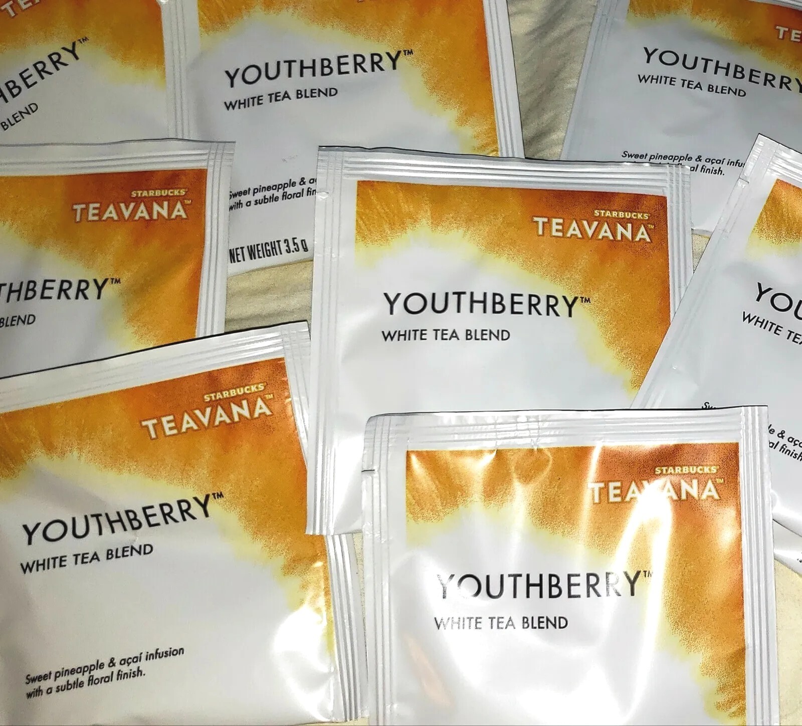 🌈 NEW! TEAVANA 10 YOUTHBERRY TEA SACHET TEA BAGS 1.20 Oz FULL LEAF TEA
