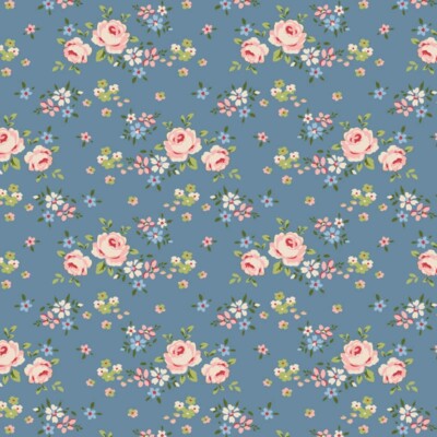 Tilda Baumwollstoff Creating Memories Gracie Blue - ab 25cm x 110cm
