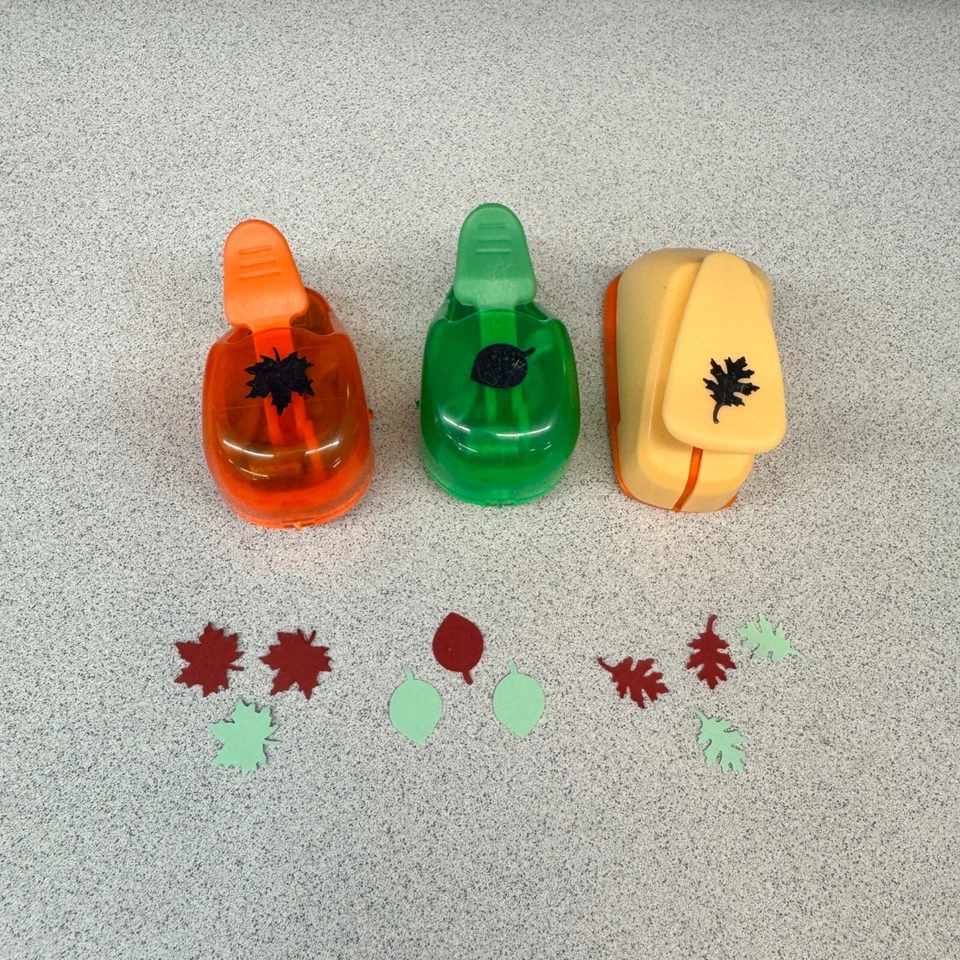 Lote de 11 punzones de papel artesanal surtidos - Las formas incluyen hoja corazón y más Foto 3 de 4