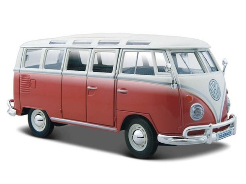 Maisto Volkswagen Van Samba 1:25 1/25 Scale Diecast Model Car Toys M31956 - Picture 3 of 4