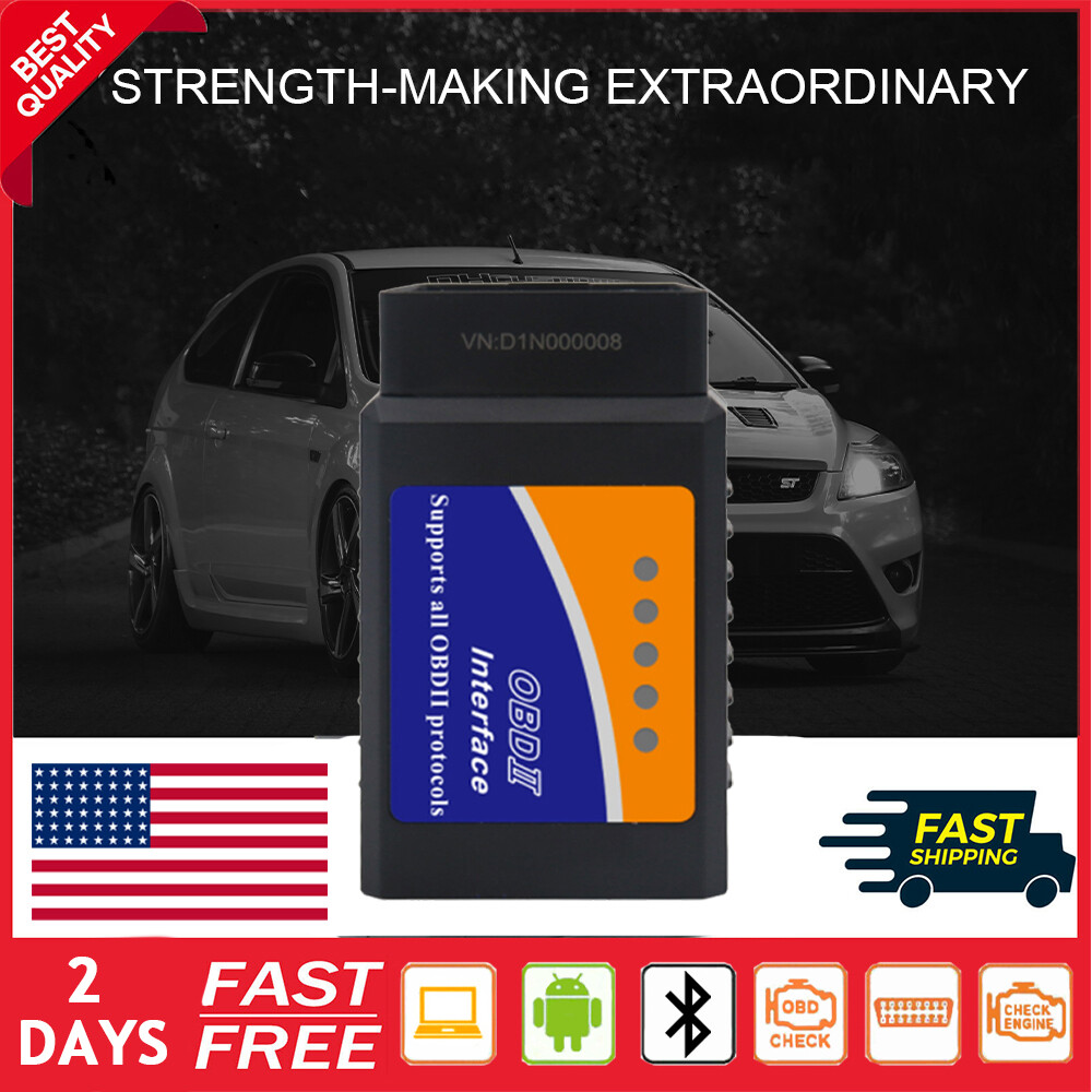 ELM327 Bluetooth OBDII OBD2 Car Diagnostic Scanner Auto Fault Code Reader Tool-image