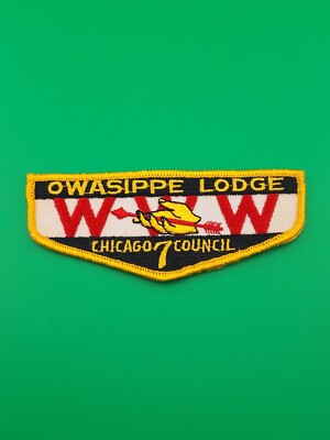 Owasippe Lodge 7 Chicago Council WWW OA Patch BSA Boy Scouts Of America New