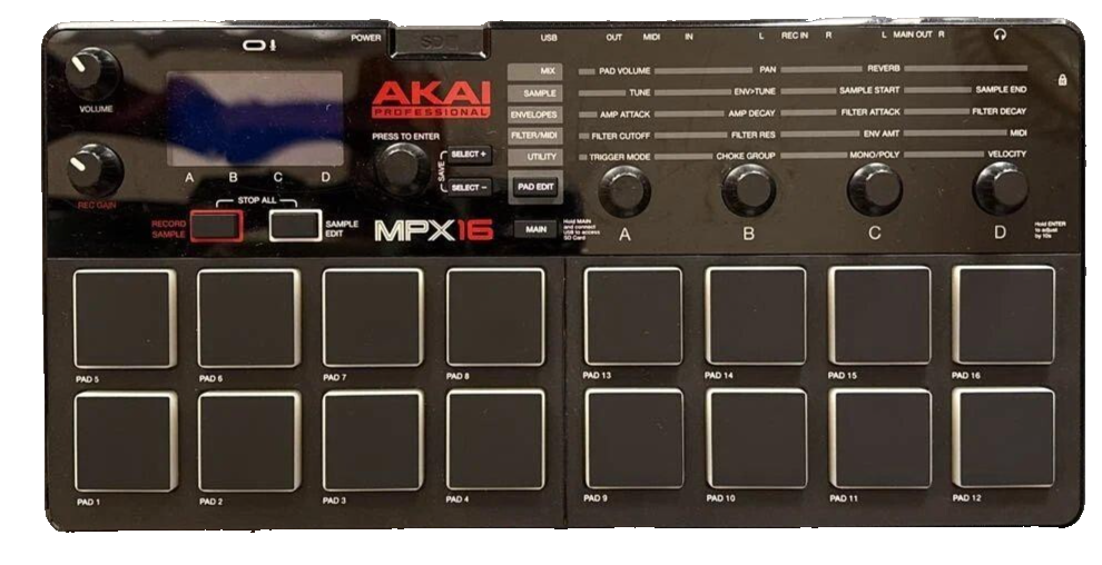 DJ機材 AKAI MPX16 Akai MPX16 Sampler SD Sample Recorder and Player for sale