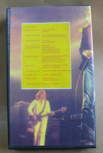 LED ZEPPELIN, LIVE AND UNRELEASED, LIVE CONCERT VIDEO CASSETTE - Picture 2 of 3