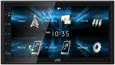 JVC KW-M150BT 6.8'' Touchscreen Shallow Digital Media Receiver w/Bluetooth