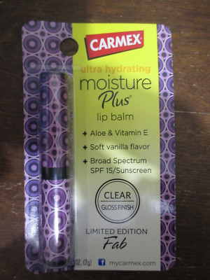 Carmex MOISTURE PLUS Ultra HYDRATING LIP BALM limited edition fab