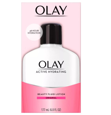 OLAY Active Hydrating Beauty Fluid Lotion Original,6 FL OZ / 177 ML NEW WITH BOX