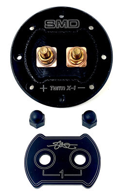 SMD Steve Meade Designs 1 Channel Heavy Duty Speaker Terminal X-1 Copper Black