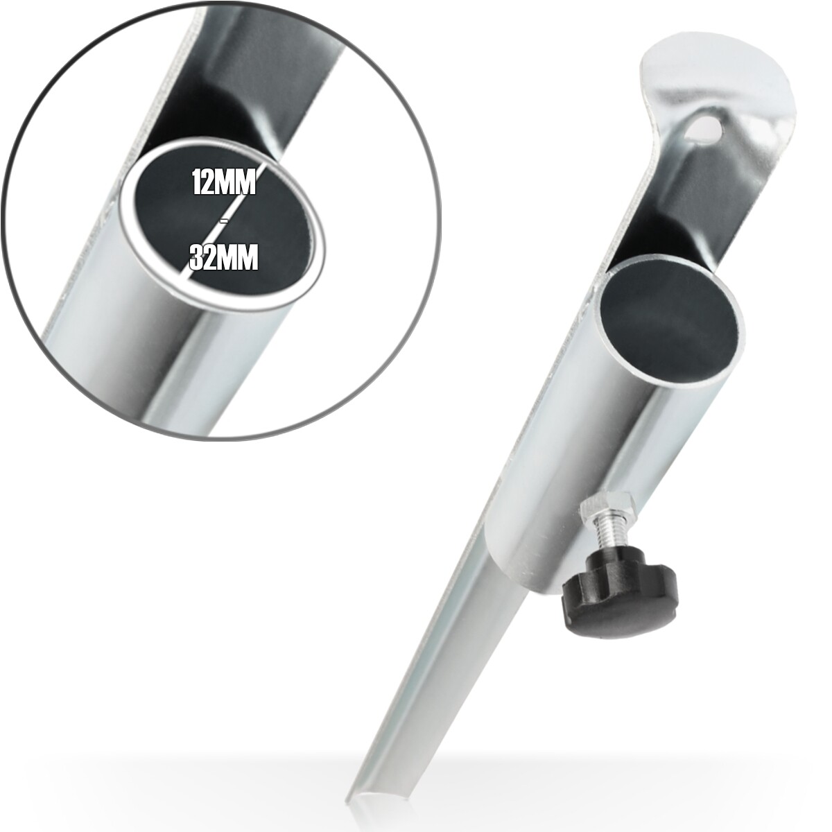 2 Sonnenschirmhalter 50cm Metall Erdspieß Sonnenschirm Ständer Garten