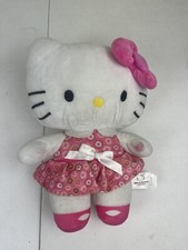 Hello Kitty in pink dress w/Doughnuts motif 7" plush Sanrio 2020 Fiesta
