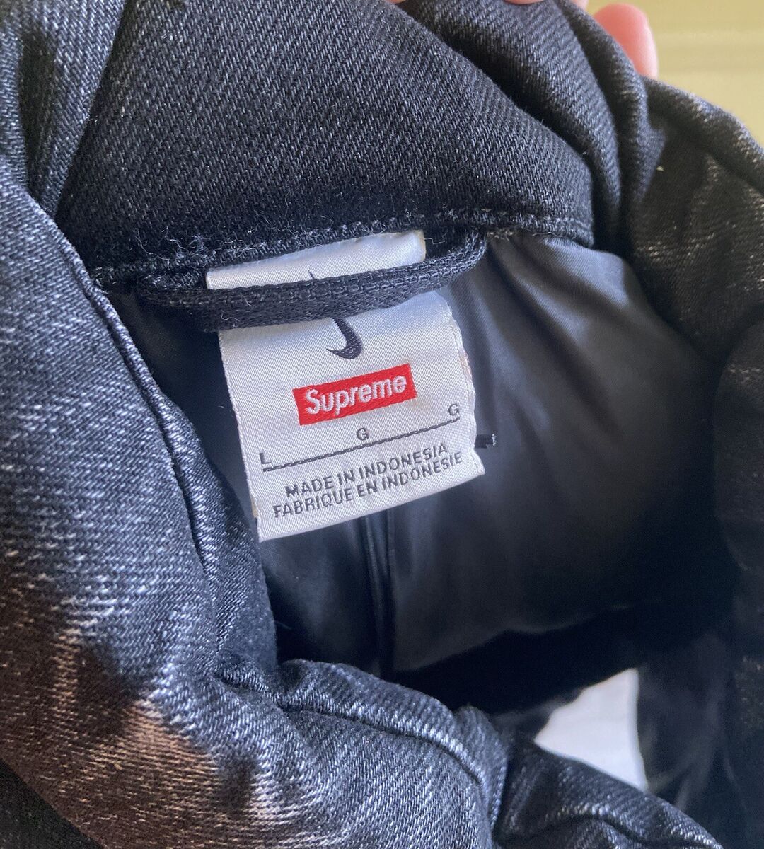 Supreme Nike Denim Puffer Vest Black Size L in Hand | eBay Supreme Nike Denim Puffer Vest Black Size L in Hand | eBay