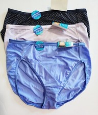 3 Vanity Fair Illumination Hi-Cut Brief Panty Multi 13108 Sz 8/XL - NWT