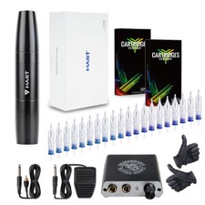 Mast Tattoo Machine Gun Kit Motor Rotary Permanent Makeup Lip Eyebrow Pen Set