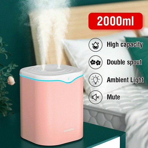 2L Ultrasonic Cool Mist Aroma Humidifier Air Diffuser Purifier for Home Office - Picture 2 of 15