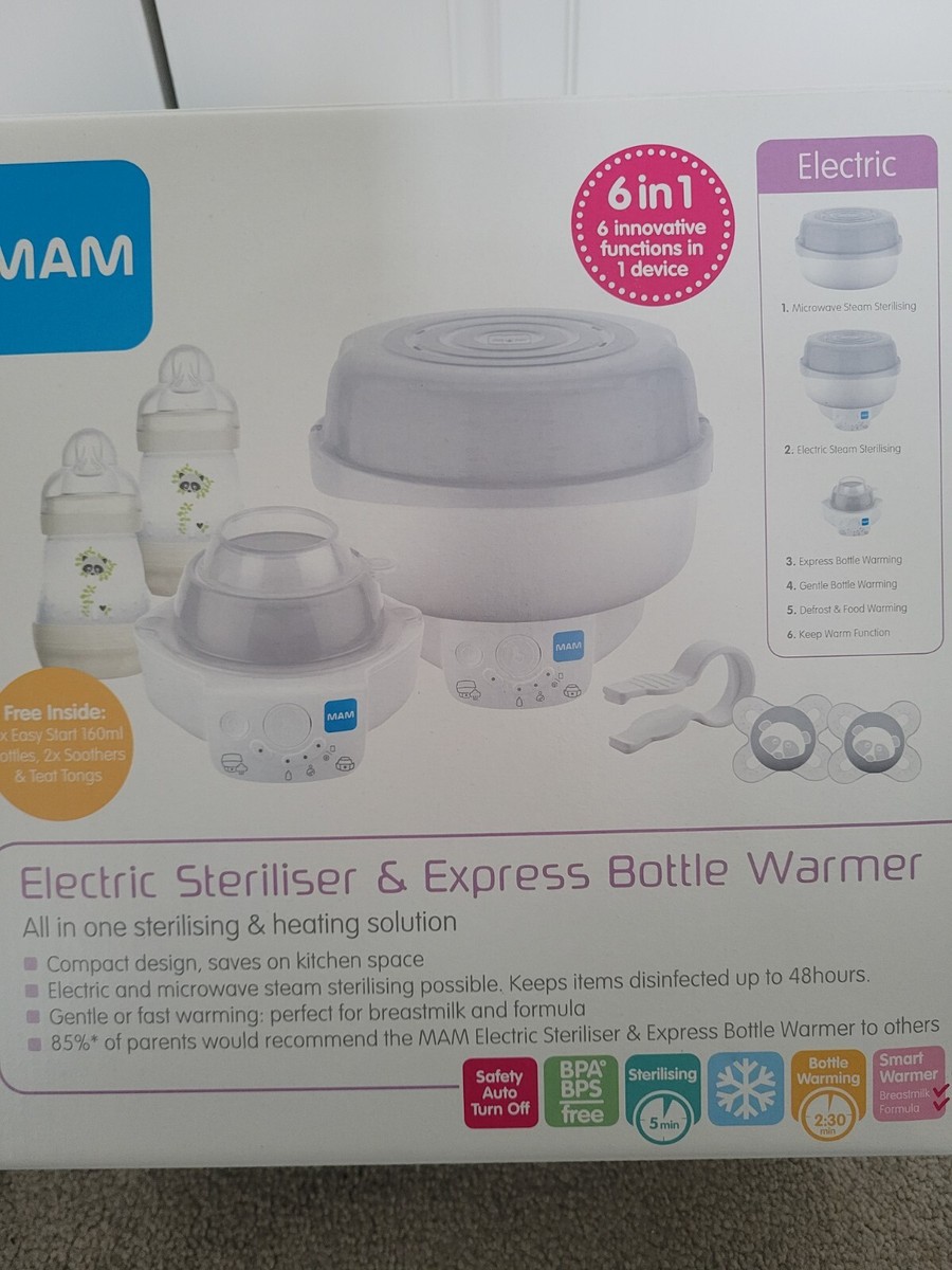 Baby Bottle Steriliser Mam Breastfeeding And Steriliser Set