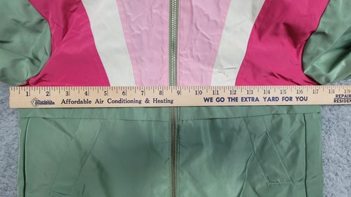 GYMBOREE Go Outside RAIN COAT XL (14) Child Youth Green & Pink Jacket - Picture 4 of 9