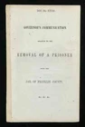 1863 Confederate Imprint/ Governor’s Prisoner Removal from Franklin County Jail