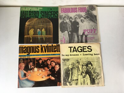 Tages + Fabulous Four + Magnus Kvintett + Jailbird Singers Vinyl Singles 60er