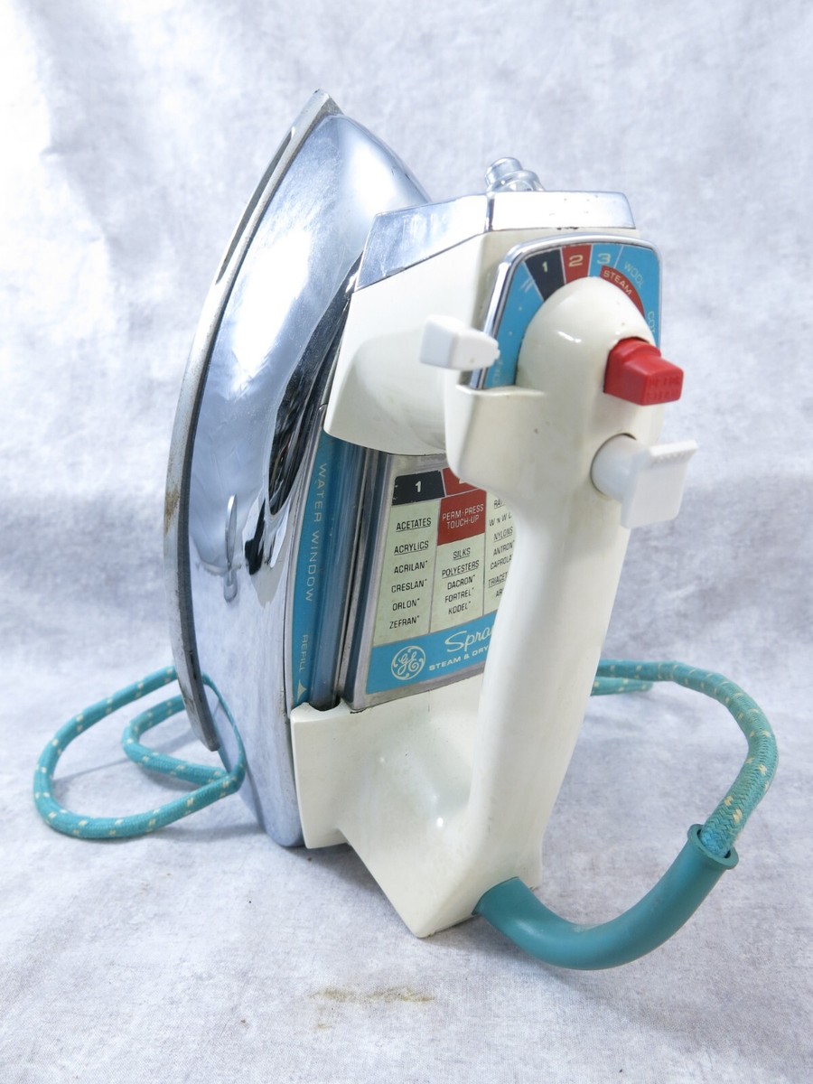 Vintage GE Spray Steam and Dry Iron Cat # H3F92WT General Electric
