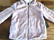 Ci Sono Fleece Super Soft Cozy Jacket M Mauve/ivory Nwt