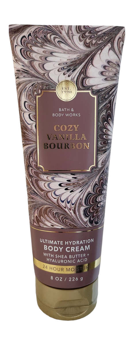 New Bath & Body Works Cozy Vanilla Bourbon Ultimate Hydration Body