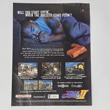 Time Crisis II 2 PS2 Namco Start Cryin' Print Ad/Poster Official Promo Art