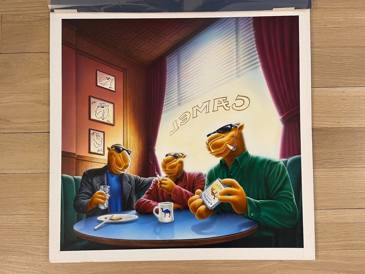 camel cigarettes wallpaper Joe Camel Original Artwork Illustration Advertising Camel Cigarette  Tobacciana