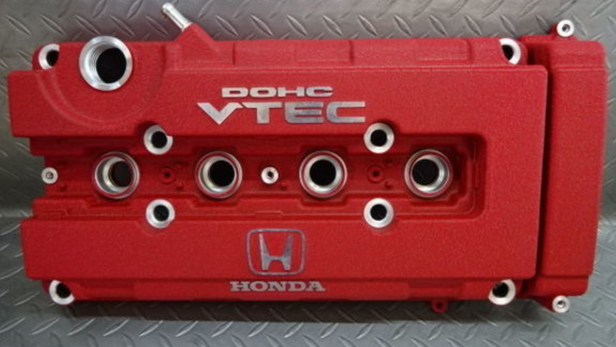 Honda Genuine B18C B16B Integra Type R DC2 Red Valve Cover 12310